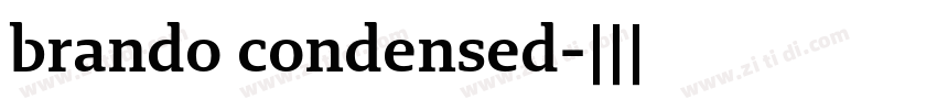 brando condensed字体转换